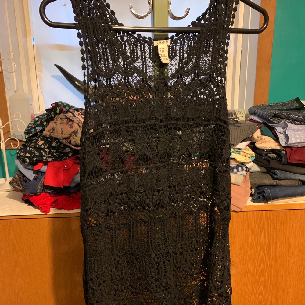 Thick lace tank top